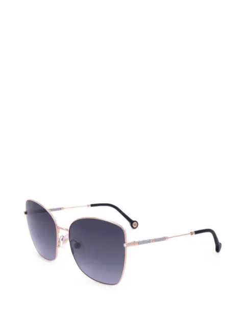 Carolina Herrera glitter-detail geometric-frame sunglasses Gold HER0133S00059