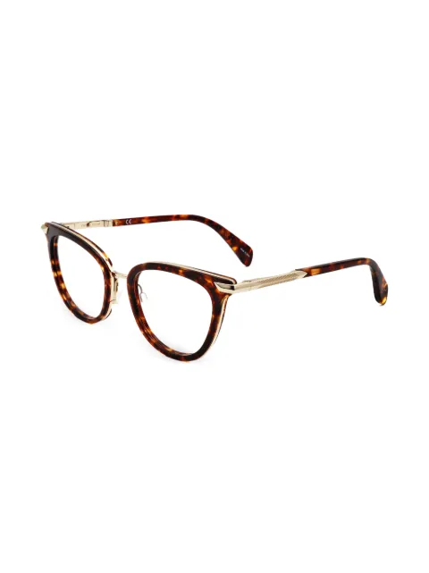 rag & bone tortoiseshell-effect cat-eye glasses Brown RNB3051G08651