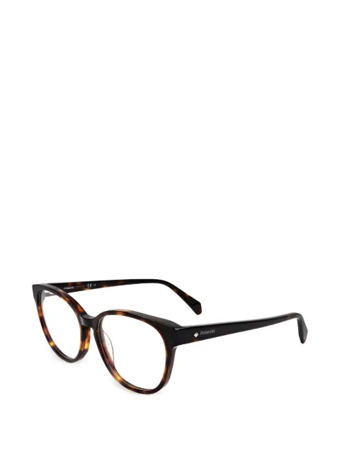 Polaroid tortoiseshell-effect round-frame glasses Brown PLDD37108653