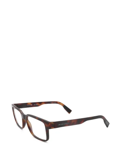 Lacoste tortoiseshell-effect rectangle-frame glasses Brown L2928214