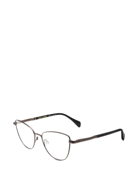 rag & bone Ruthenium geometric-frame glasses Grey RNB3037V8153
