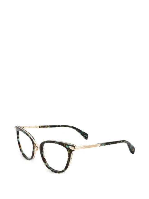 rag & bone tortoiseshell-effect cat-eye glasses Green RNB3051GXGW51