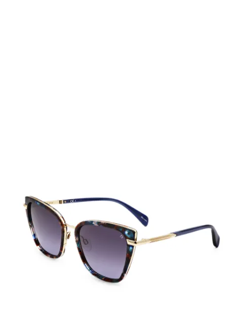 RAG & BONE EYEWEAR tortoiseshell-effect cat-eye sunglasses Blue RNB1057GS