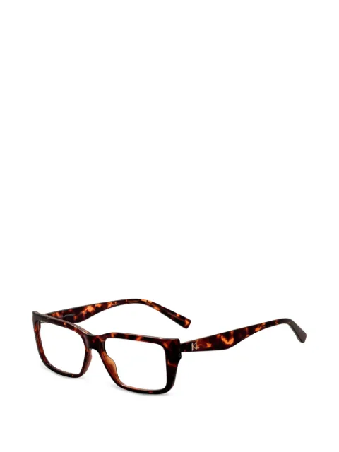 Karl Lagerfeld tortoiseshell-effect rectangle-frame glasses Brown KL6212
