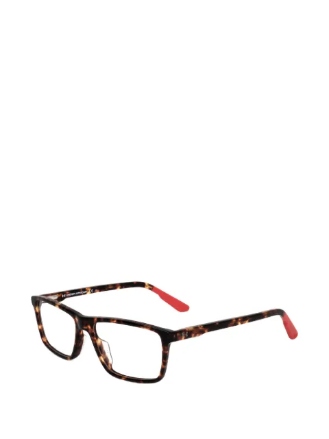 Under Armour tortoiseshell-effect rectangle-frame glasses Brown UA501908653