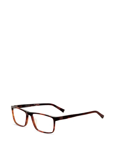 John Varvatos tortoiseshell-effect rectangle-frame glasses Brown V404560BRO