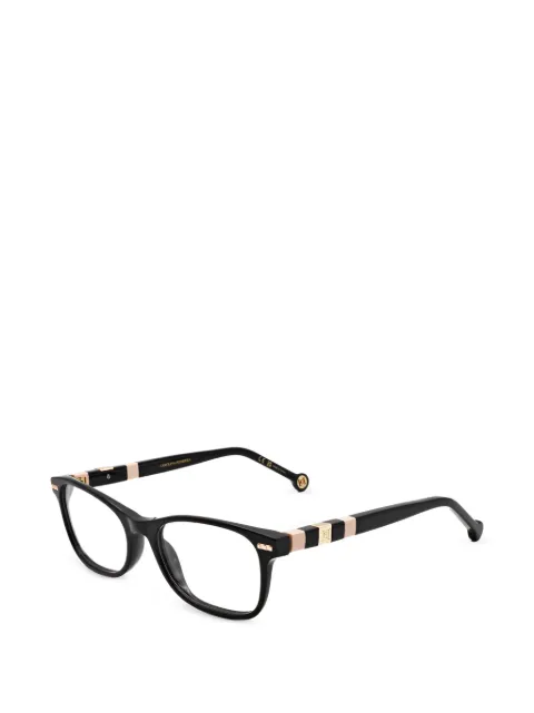 Carolina Herrera logo-detail square-frame glasses Black HER0110