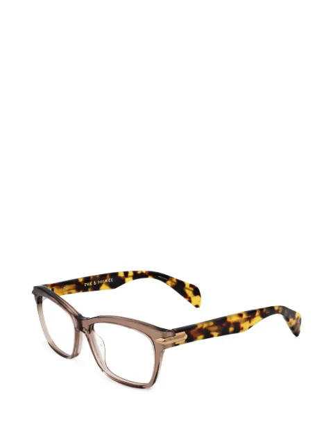 rag & bone tortoiseshell-effect rectangle-frame glasses Brown RNB3004ACI52
