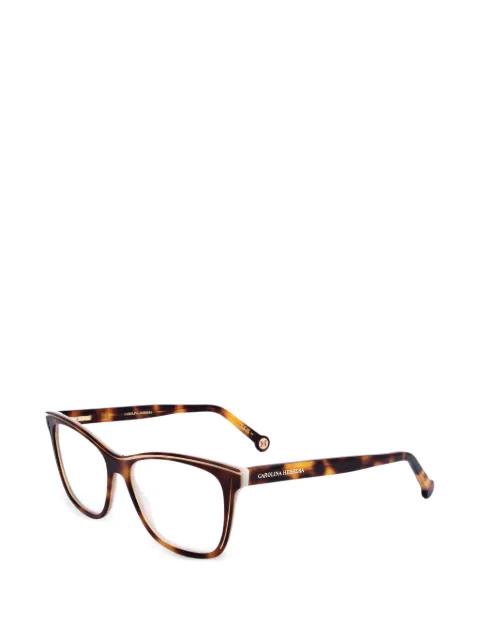 Carolina Herrera tortoiseshell-effect cat-eye frame glasses Brown HER0172C9K53