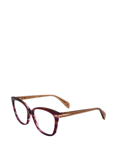 RAG & BONE EYEWEAR horn-effect cat-eye glasses Purple RNB3077