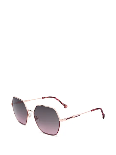 Carolina Herrera geometric-frame sunglasses Red HER0183S