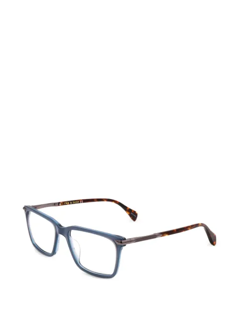 RAG & BONE EYEWEAR rectangle-frame glasses Blue RNB7043