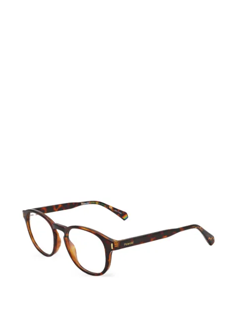 Polaroid tortoiseshell-effect round-frame glasses Brown PLDD45208650