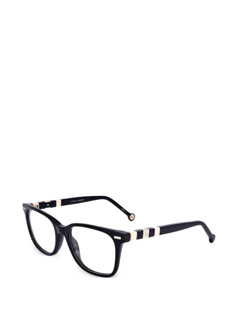 Carolina Herrera logo-plaque rectangle-frame glasses Black CH004703H218