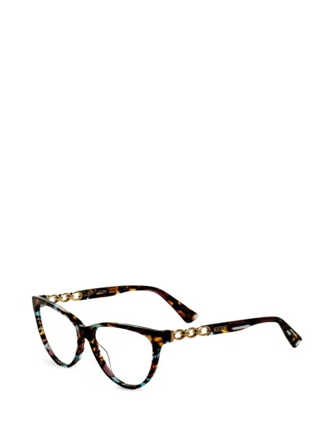 Moschino Eyewear tortoiseshell-effect cat-eye glasses Brown MOS589
