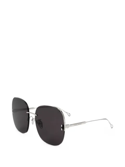 Isabel Marant Eyewear geometric-frame sunglasses Black IM0055S42761
