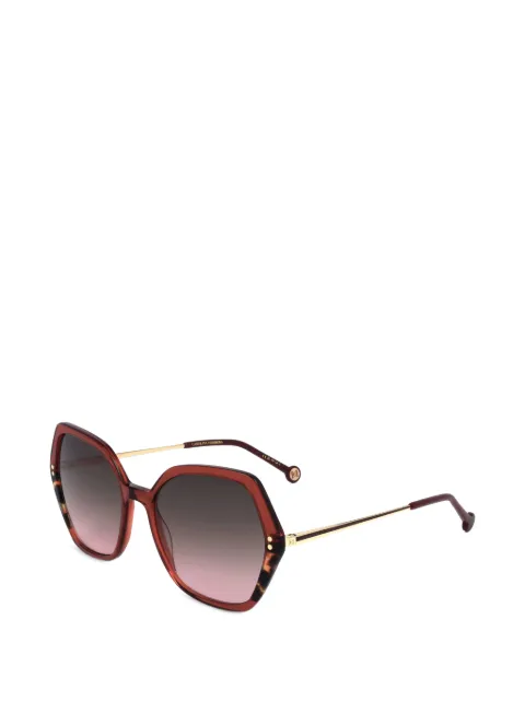 Carolina Herrera geometric-frame sunglasses Red HER0185SYDC55