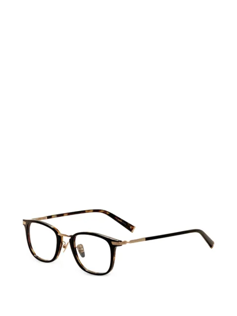 John Varvatos tortoiseshell-effect square-frame glasses Brown V405480