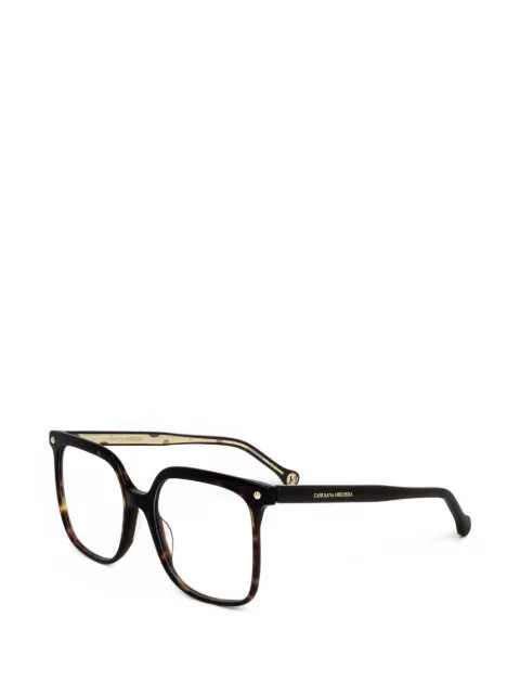 Carolina Herrera tortoiseshell-effect square-frame glasses Brown CH001108654