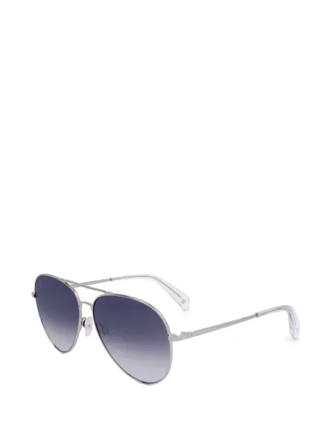 rag & bone pilot-frame sunglasses Silver RNB5052GSJ5G59