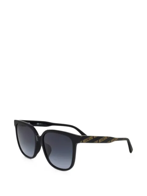 Moschino Eyewear logo-print square-frame sunglasses Black MOS134FS