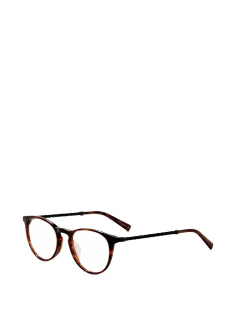 John Varvatos tortoiseshell-effect braided glasses Brown V401490BRO
