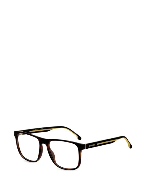 Carrera tortoiseshell-effect rectangle-frame glasses Black CARRERA8892N9P55
