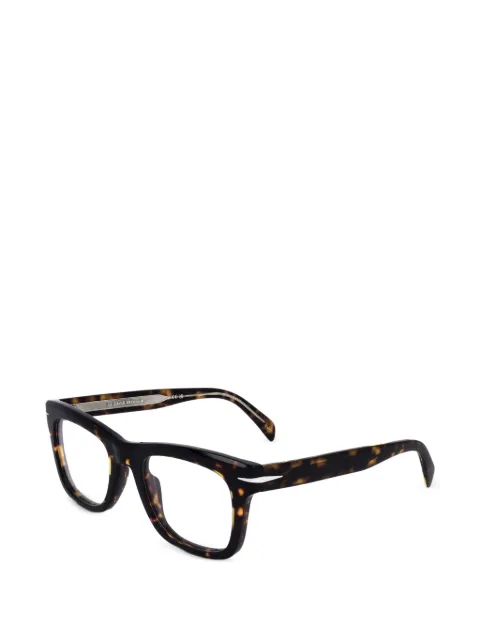 Eyewear by David Beckham tortoiseshell-effect square-frame glasses Brown DB710508651