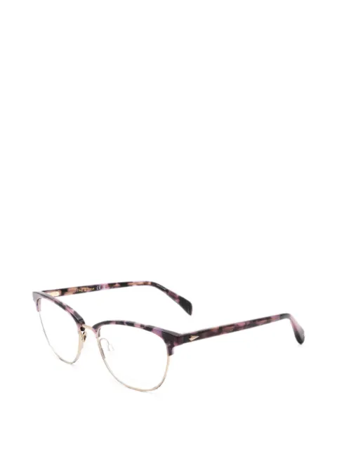 rag & bone tortoiseshell-effect browline-frame glasses Purple RNB3060GHKZ52