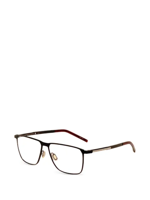 Porsche Design squared-frame glasses Black P8391