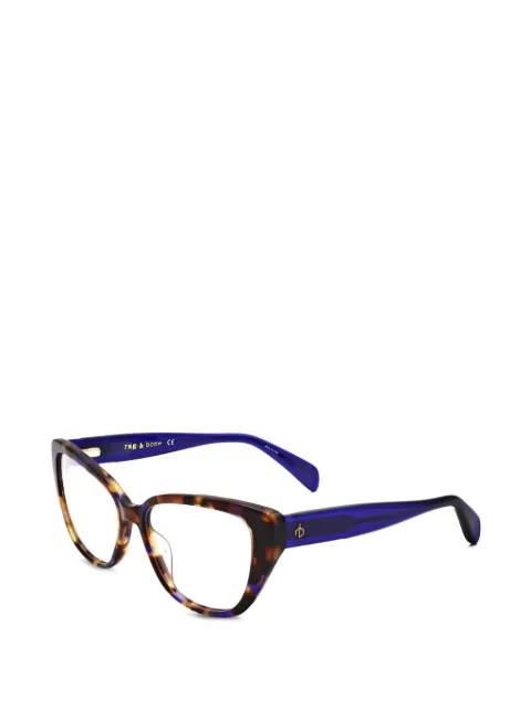rag & bone tortoiseshell-effect cat-eye glasses Brown RNB3061JBW54