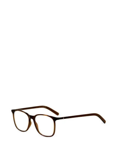 Montblanc squared-frame glasses Brown MB0327O