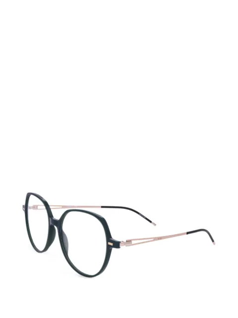 BOSS geometric-frame glasses Green 13911ED5