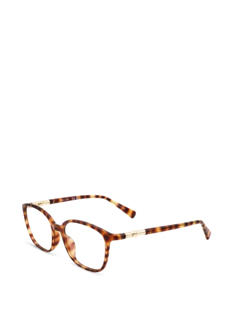 Longchamp tortoiseshell-effect geometric-frame glasses Brown LO2706