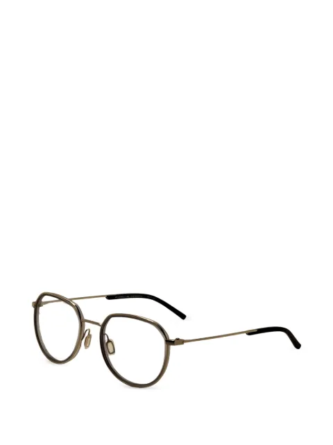 Porsche Design geometric-frame glasses Gold P874053B000