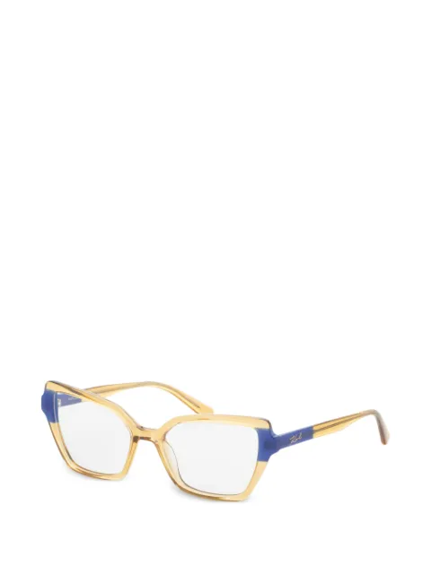 Karl Lagerfeld geometric-frame glasses Yellow KL613121653