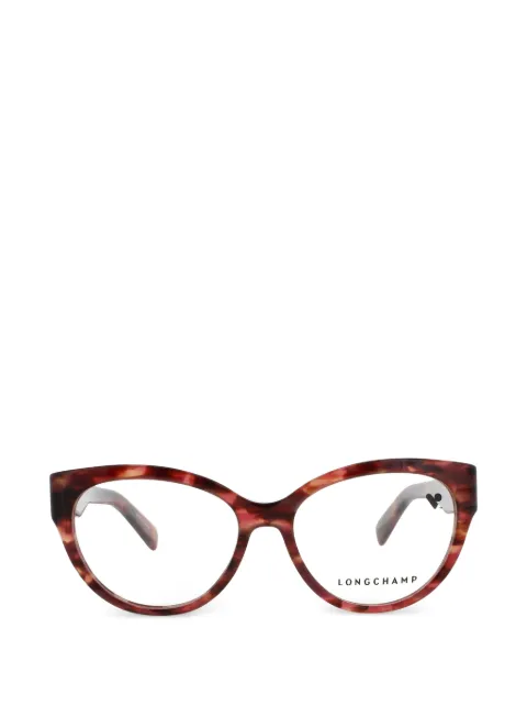 Longchamp cat-eye tortoiseshell-effect glasses Black LO2728