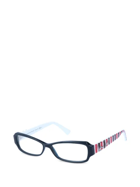 Alexander McQueen Eyewear geometric-frame glasses Black AMQ4161R