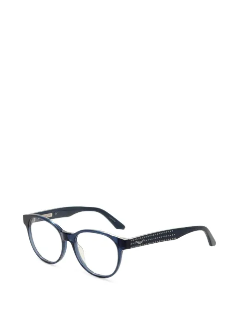 Zadig&Voltaire crystal-embellished round-frame glasses Blue VZV120S