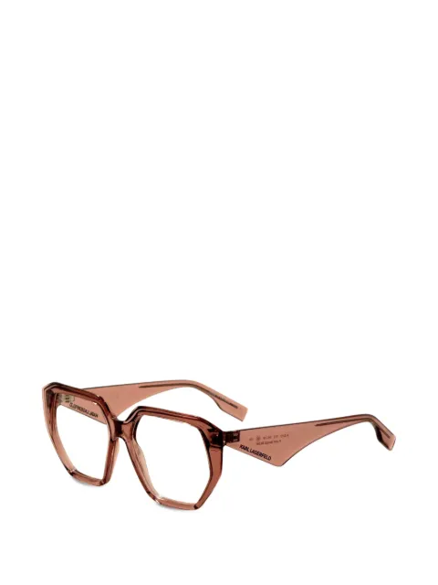 Karl Lagerfeld geometric-frame glasses Neutrals KL621361054