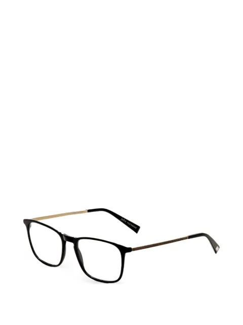 John Varvatos square-frame textured-arm glasses Black V370520BLA