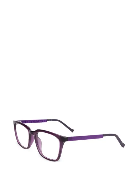 DKNY logo-embossed rectangle-frame glasses Purple DK501551552