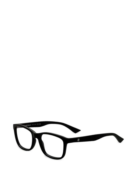Montblanc logo-plaque square-frame glasses Black MB0401O00255