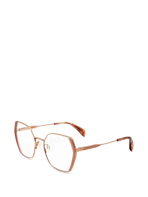rag & bone geometric-frame glasses Gold RNB3079GLRQ53