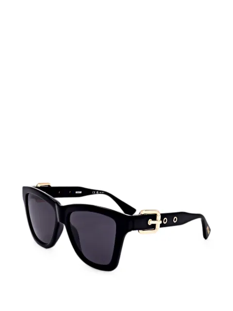 Moschino Eyewear buckle-detail square-frame sunglasses Black MOS131S80754