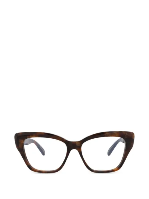 Pomellato tortoiseshell-effect cat-eye glasses Brown PM0120O30014238002