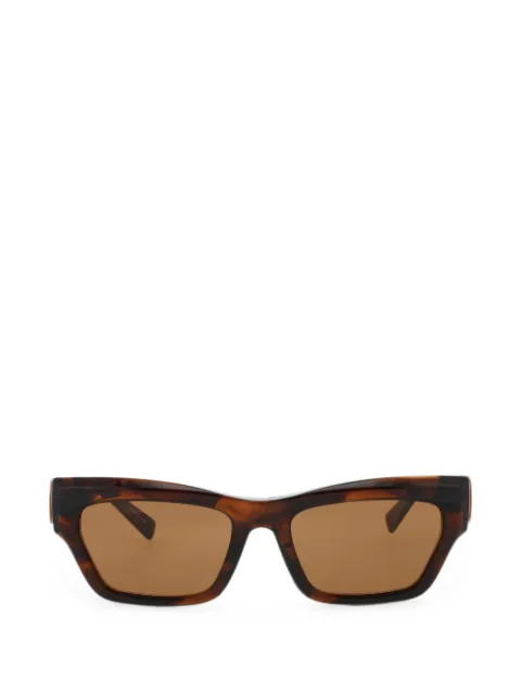 Longchamp tortoiseshell-effect logo-plaque sunglasses Brown LO763S211