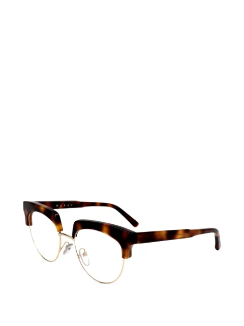 Marni tortoiseshell-effect browline glasses Brown ME260521851