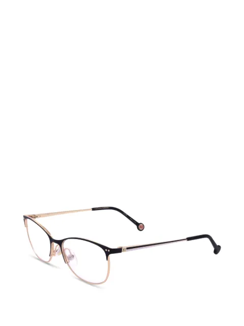 Carolina Herrera logo-detail cat-eye glasses Black HER0168