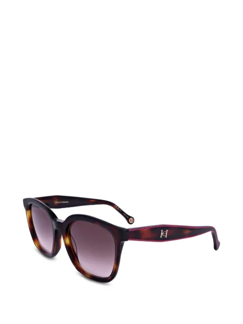Carolina Herrera tortoiseshell-effect logo-plaque sunglasses Brown HER0225GS0T454